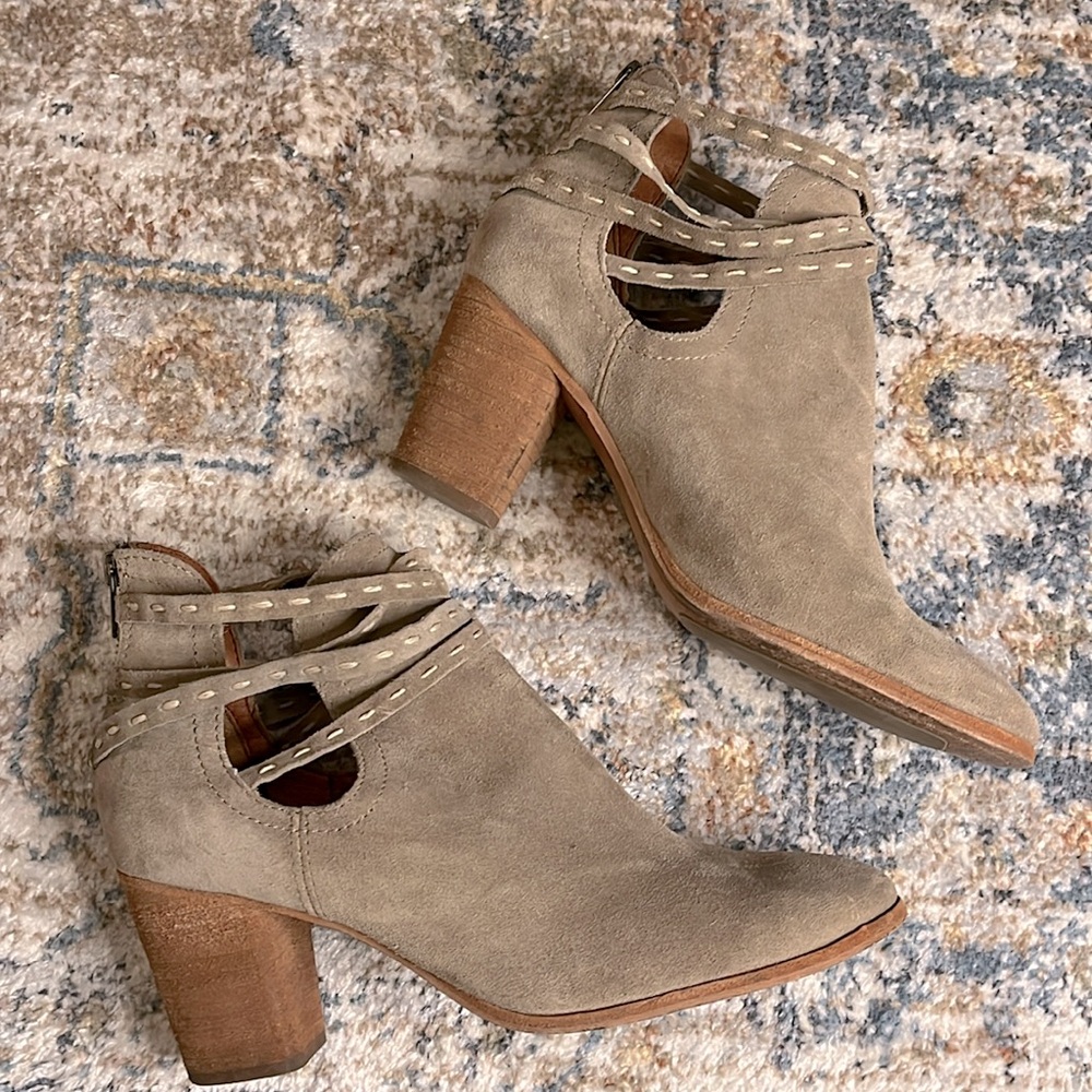 Frye suede booties